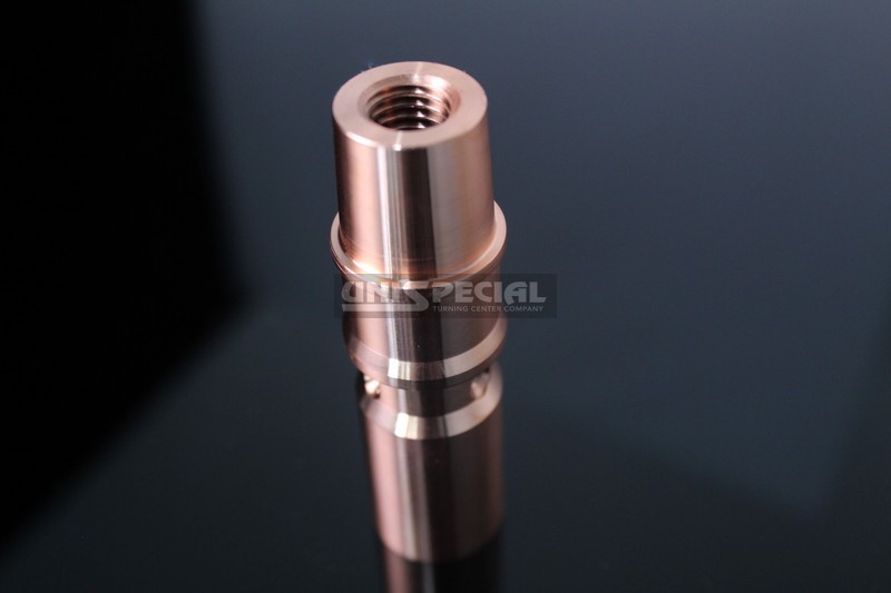 60 ° Inclined Hole Brass Connector - application: Electrical Appliances - machined to drawing made in Unispecial by turning and milling